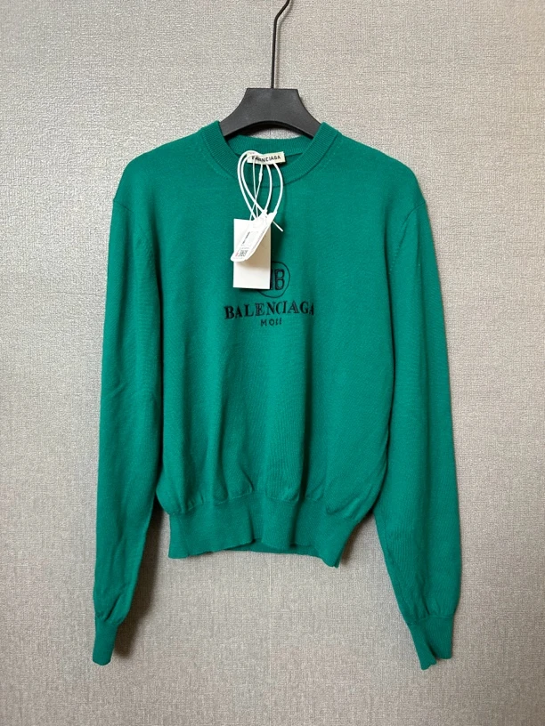 95新 Balenciaga/巴黎世家 绿色上衣