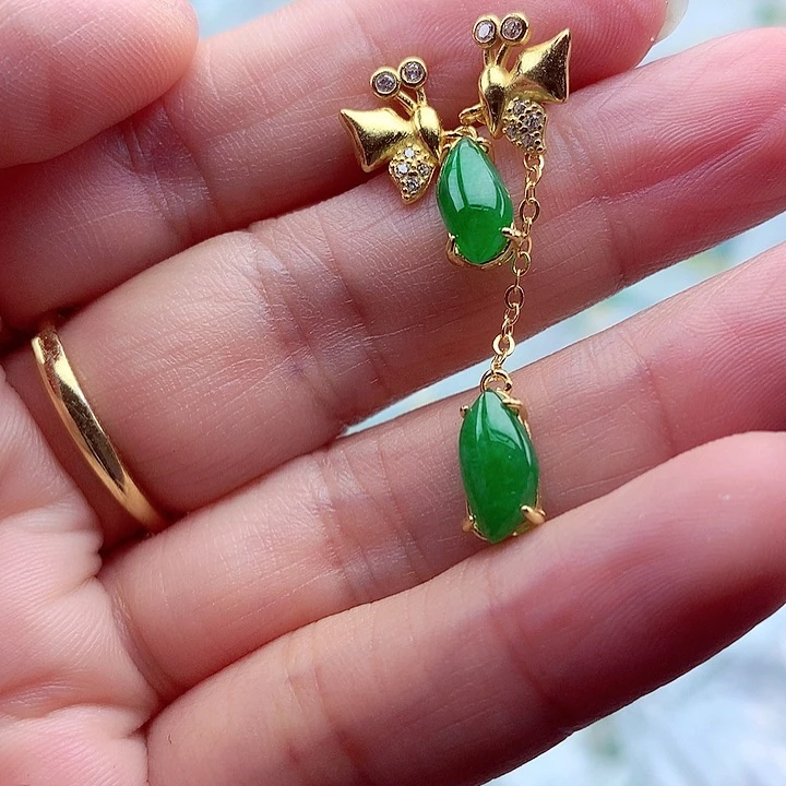 翡翠颈饰银S925镶嵌翡翠