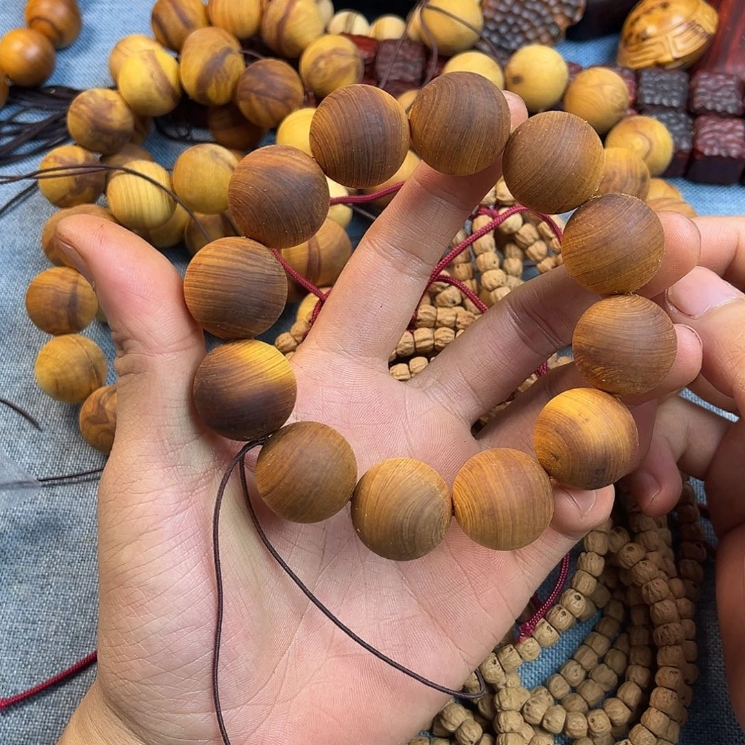 痞***街柏木（崖柏）手串/手链20黑油
