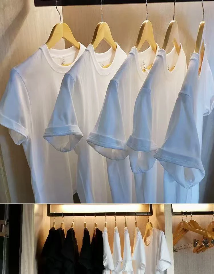 黑白灰男款T恤短款时尚净版