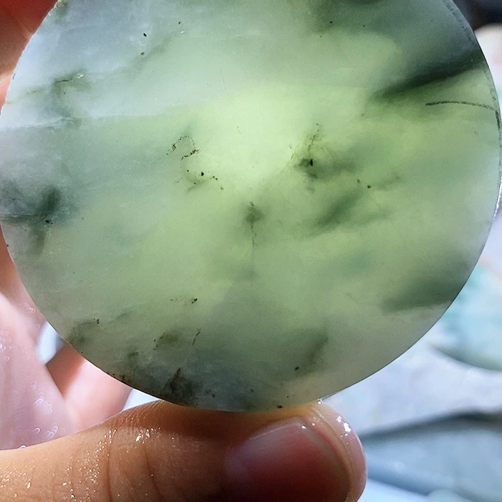 翡翠散珠手镯心170