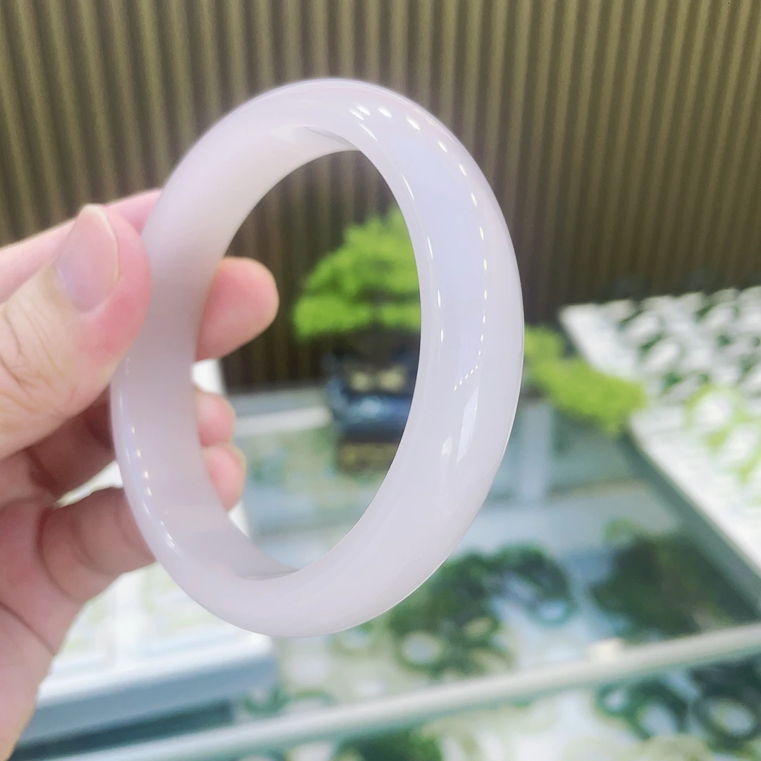 【藕粉手镯】新疆 藕粉手镯 油润细糯 宽13mm