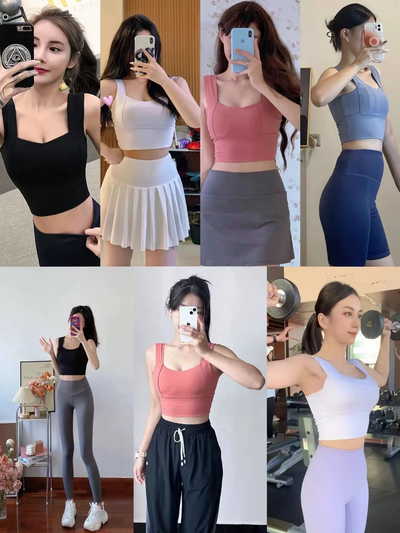 【601-650】瑜伽服女2025新款修身运动跑步训练普拉提健身服套装