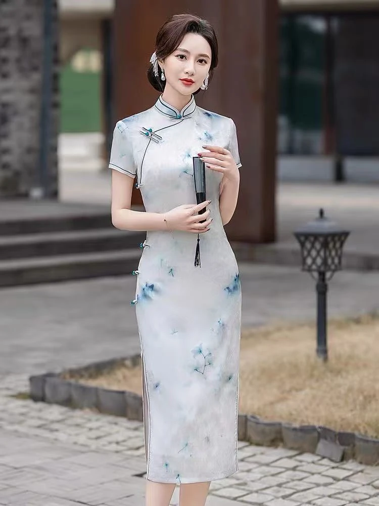 【福利】高端专柜断码手工旗袍  T-78866