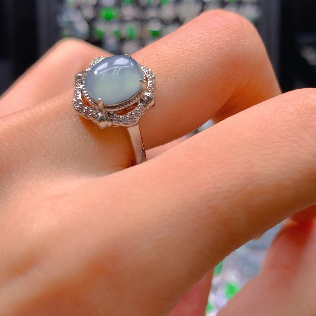 翡翠未镶嵌耳饰天然翡翠