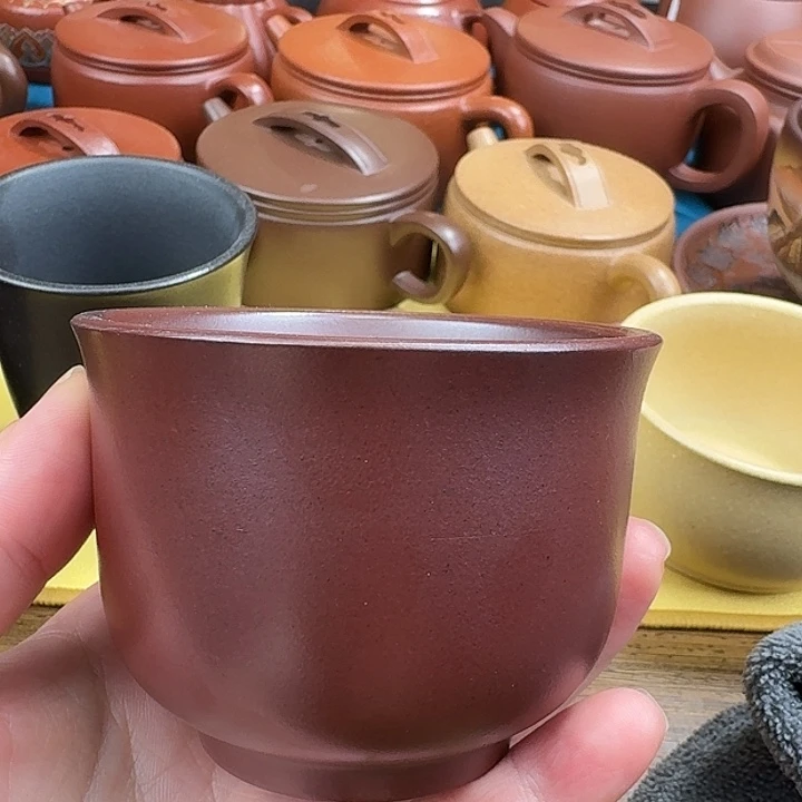 紫砂茶壶主人杯石红