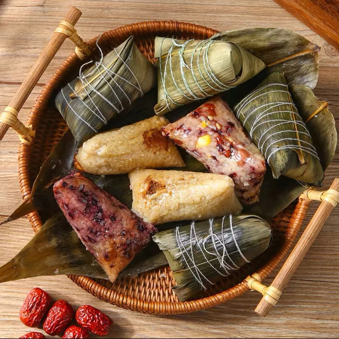 新日期满辉园五谷/红枣/豆沙/板栗/蜜枣粽子/肉粽100g*袋