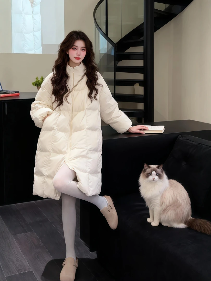 冬装巨好看的连帽棉服外套女2025新款今年流行爆款韩系漂亮大衣