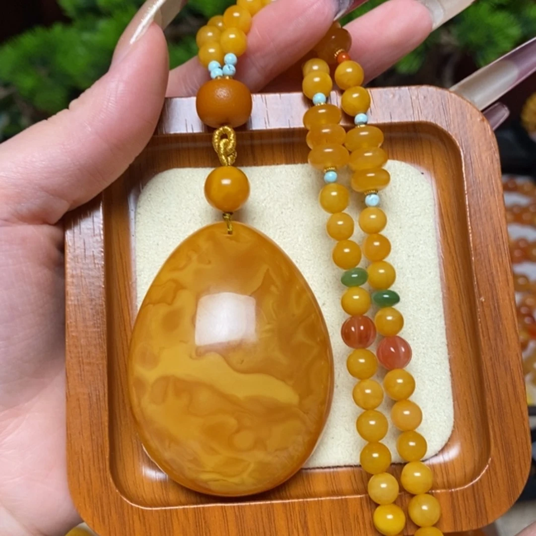 【闪购商品】蜜蜡颈饰未镶嵌项链