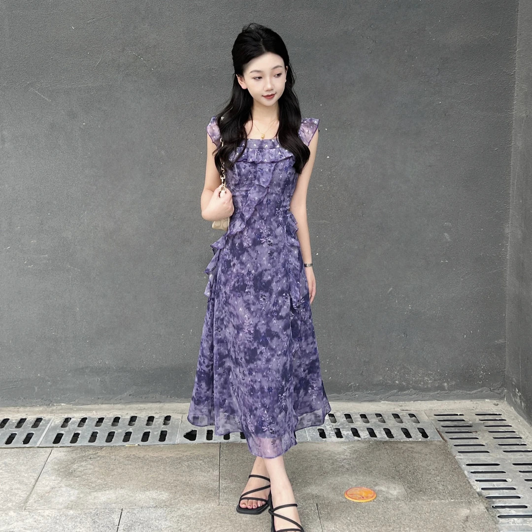【青梅蝶梦521】琳琳小个子夏季高端高品质气质显瘦轻熟连衣裙