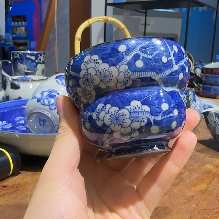 手工手绘釉下彩高温瓷