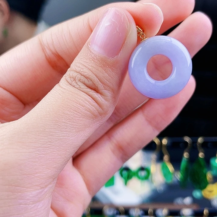 翡翠颈饰18K金镶嵌饰品