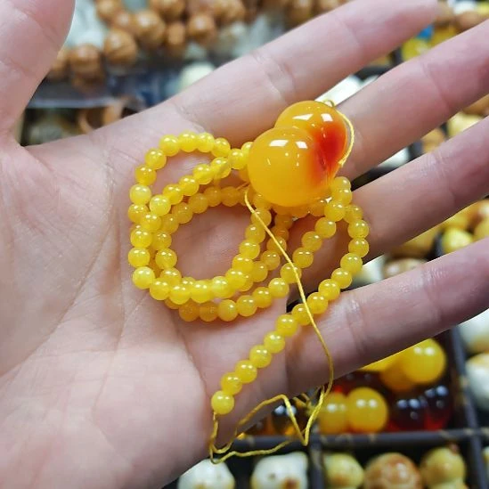 猴头核桃吊坠跑环爱心