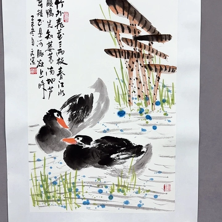 国画亲笔手绘放心去藏