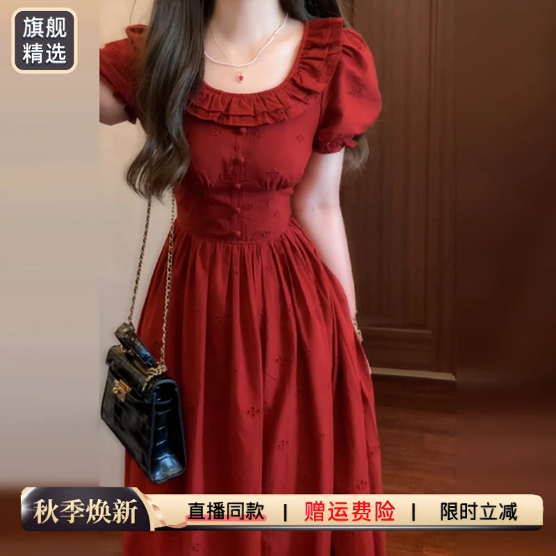 财阀千金女装千金清冷感贵系连衣裙子女爆款2025夏新款高级感长裙