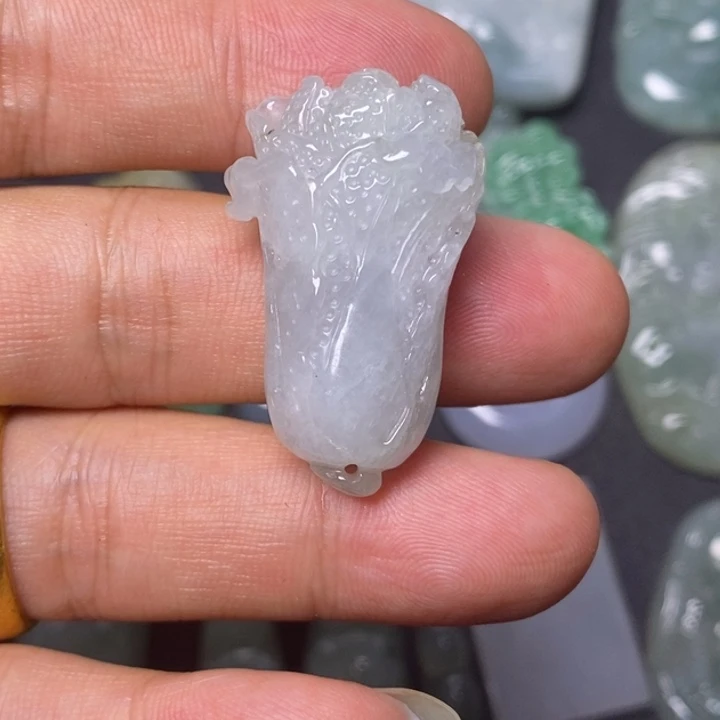 翡翠未镶嵌颈饰天然缅甸翡翠A货