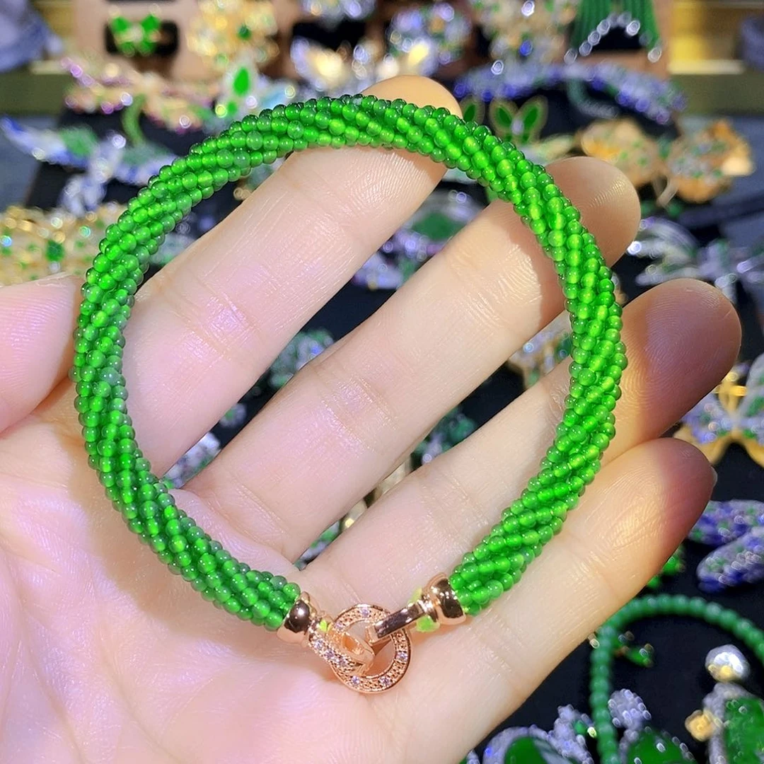 颈饰合金翡翠天然翡翠