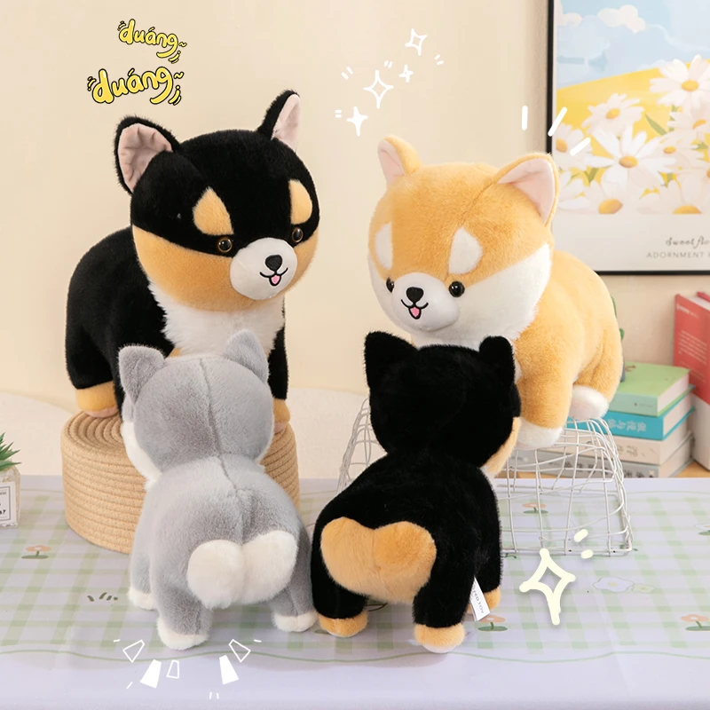 可爱柴犬柯基玩偶小狗公仔毛绒玩具狗狗布娃娃儿童安抚陪睡觉抱枕