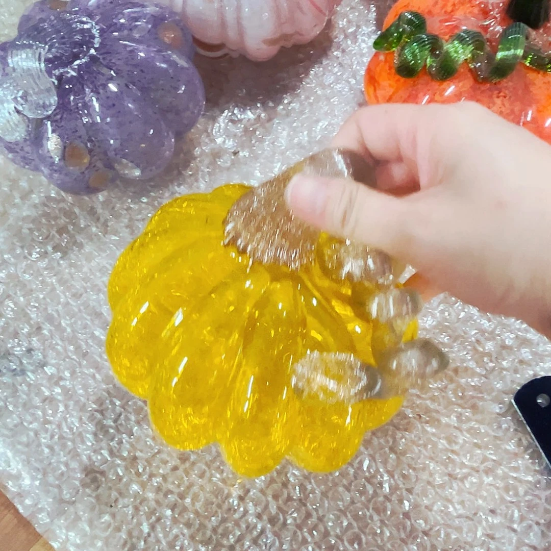琉璃南瓜不完美家悦琉璃花瓶花器
