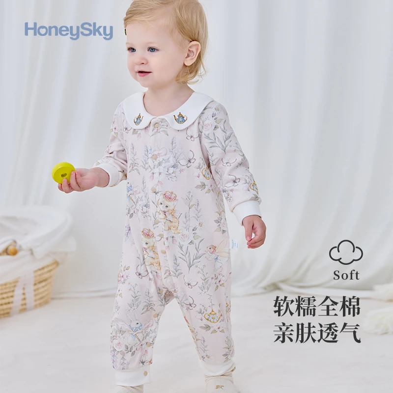【爬服合集】哈尼天空连体衣婴儿春秋款长袖爬爬服保暖可爱宝宝衣服