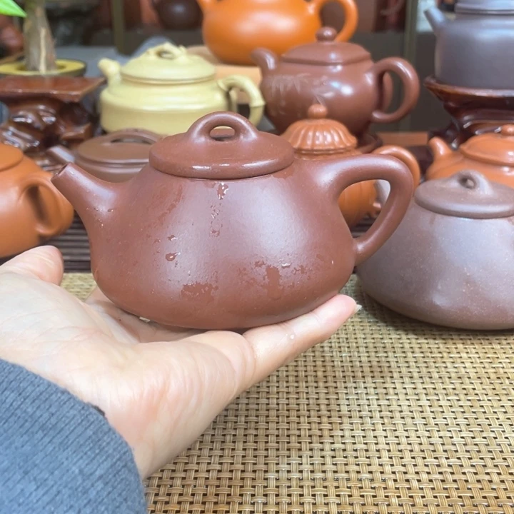 茶壶紫砂紫泥石瓢
