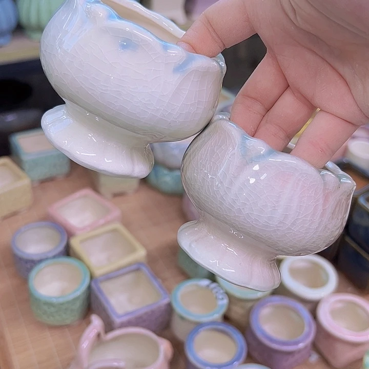 红陶陶瓷花盆当场满12包邮