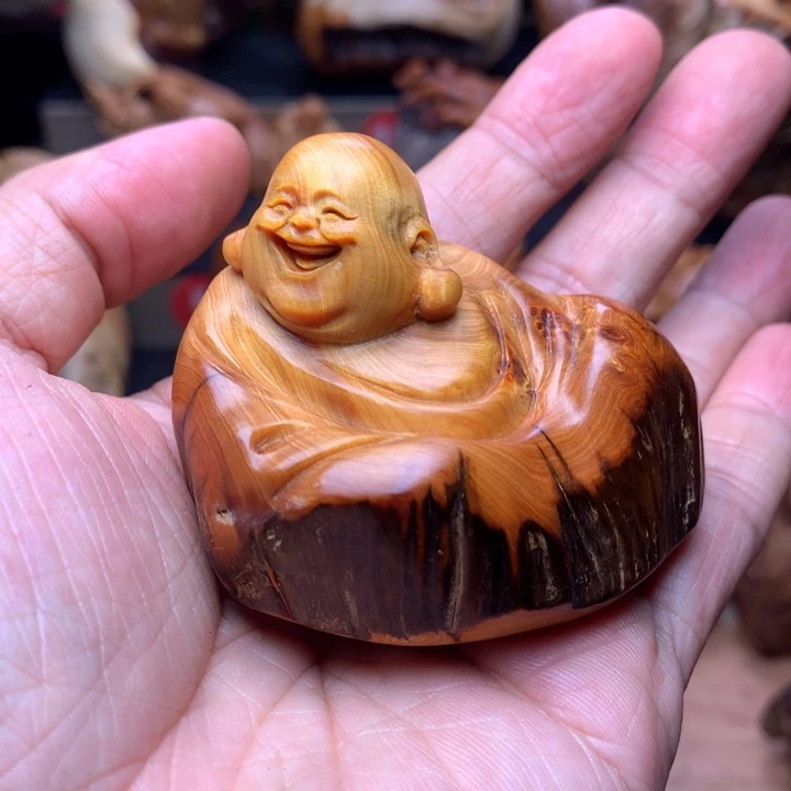 柏木（崖柏）崖柏陈化料手把件