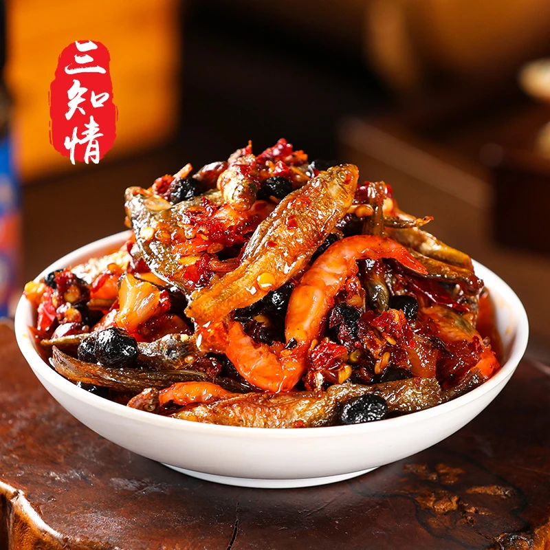 三知情 小鱼小虾238克/瓶  湖南特产柴火即食香辣下饭