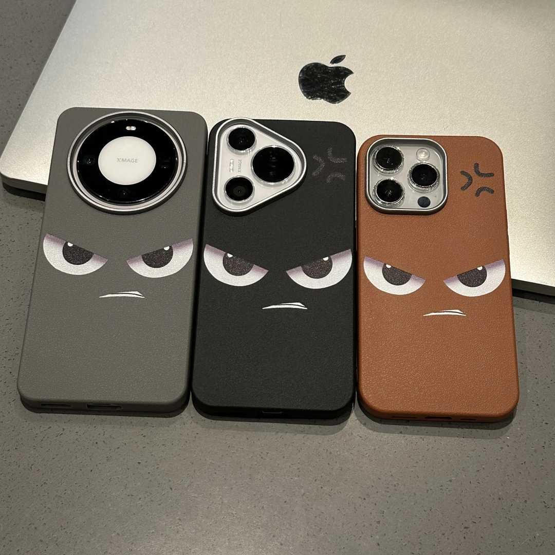 夕与空凶凶表情金属框适用iPhone16手机壳华为P70oppo小米15vivo