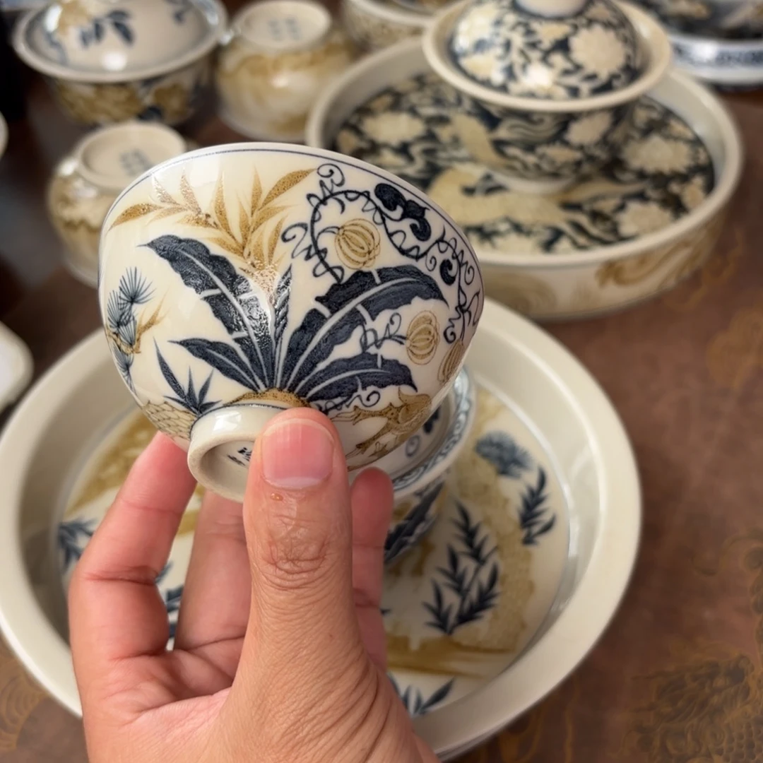 摆件景德镇手绘茶器