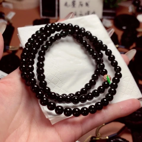 翡翠挂件未镶嵌天然缅甸a货钢琴黑挂件