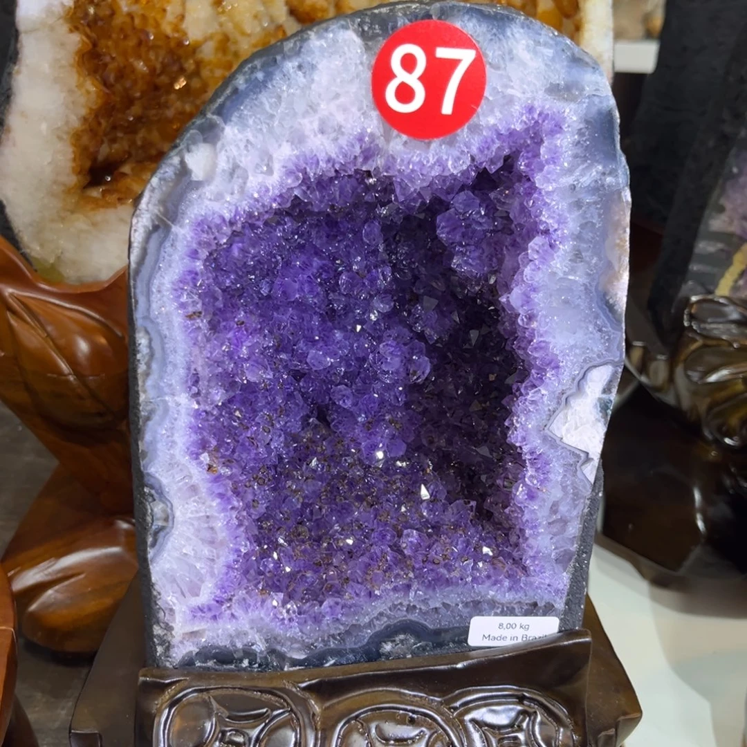 紫晶摆件未镶嵌水晶