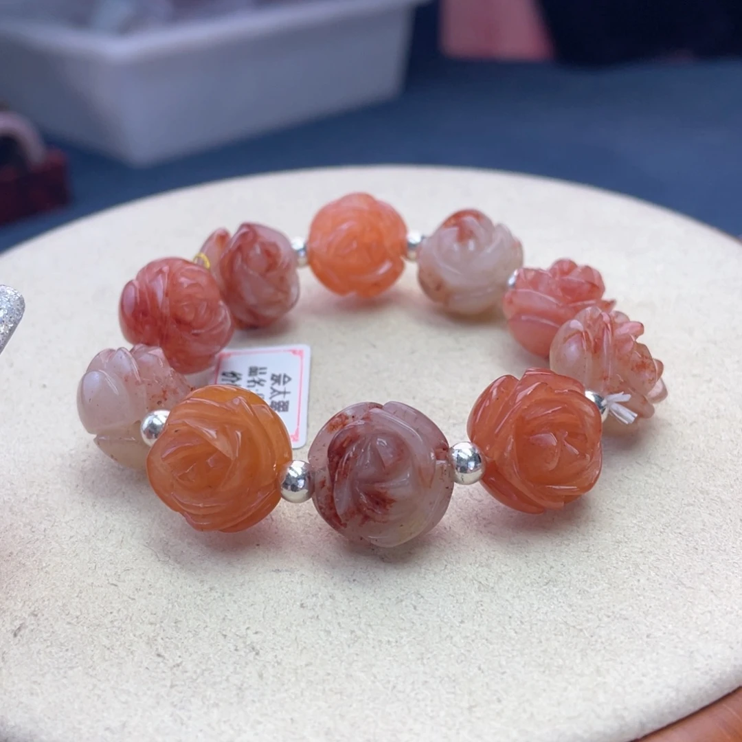 回***饼石英岩玉未镶嵌手镯