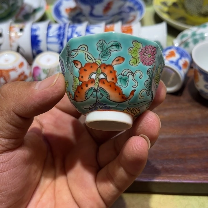 纯手绘精品盖碗杯