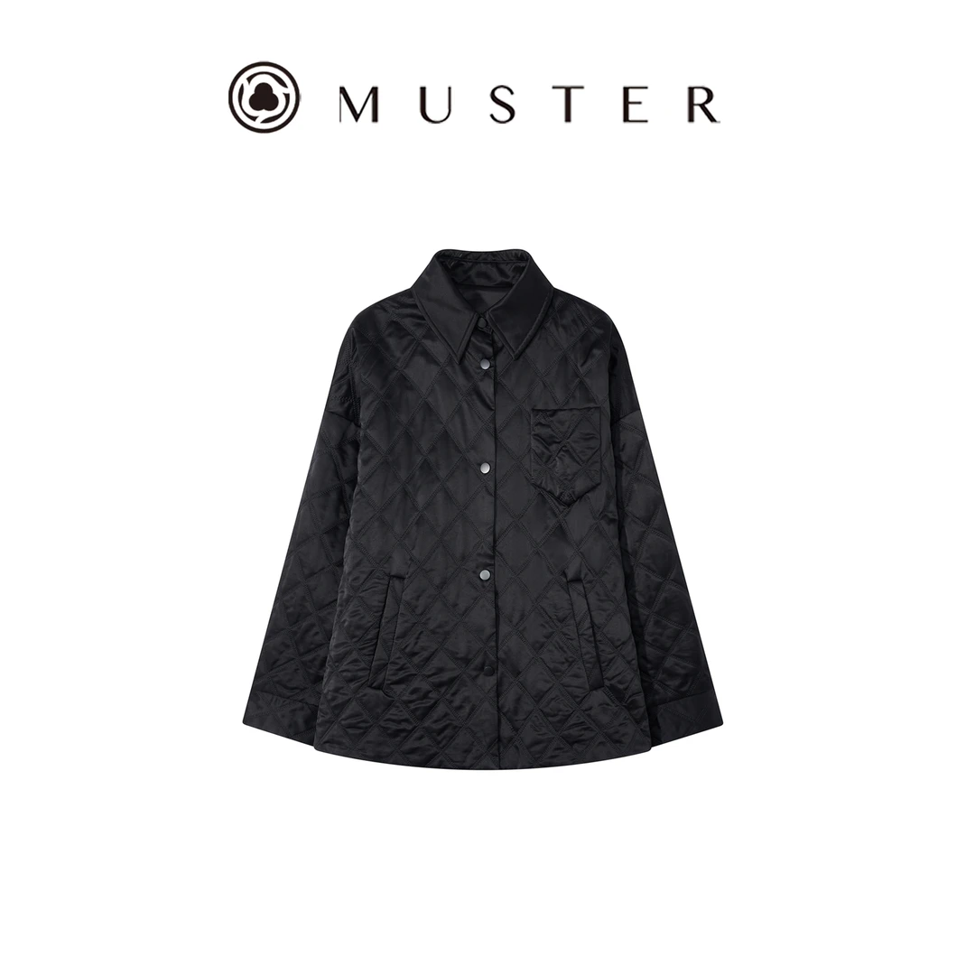 2025MUSTER冬季高品风格廓形保暖舒适时尚棉衣衬衣式