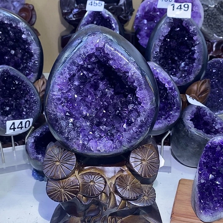 紫晶珠宝半成品未镶嵌442