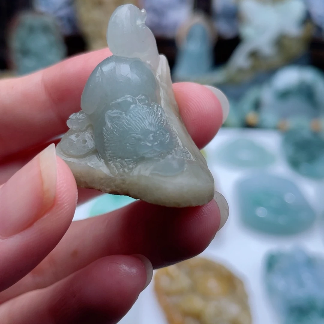 定制翡翠未镶嵌毛货