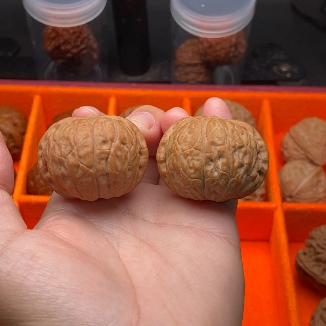 羊***条把件文玩核桃39乾隆磨