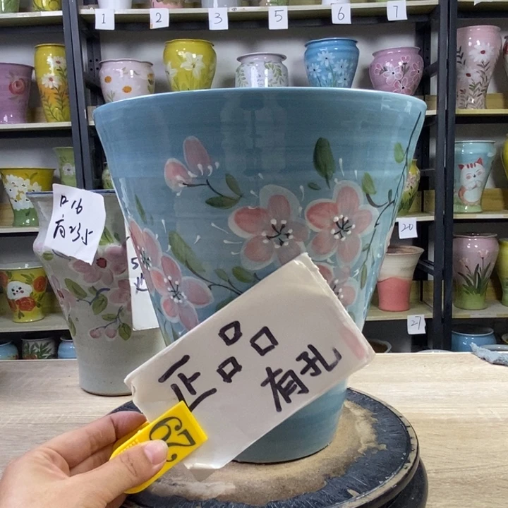 景德镇高温陶瓷花盆