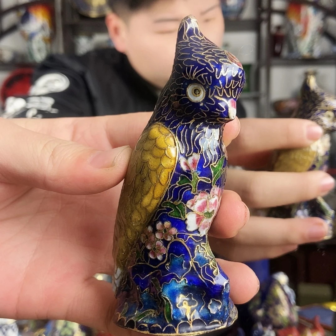 铜景泰蓝创汇实地鹦鹉