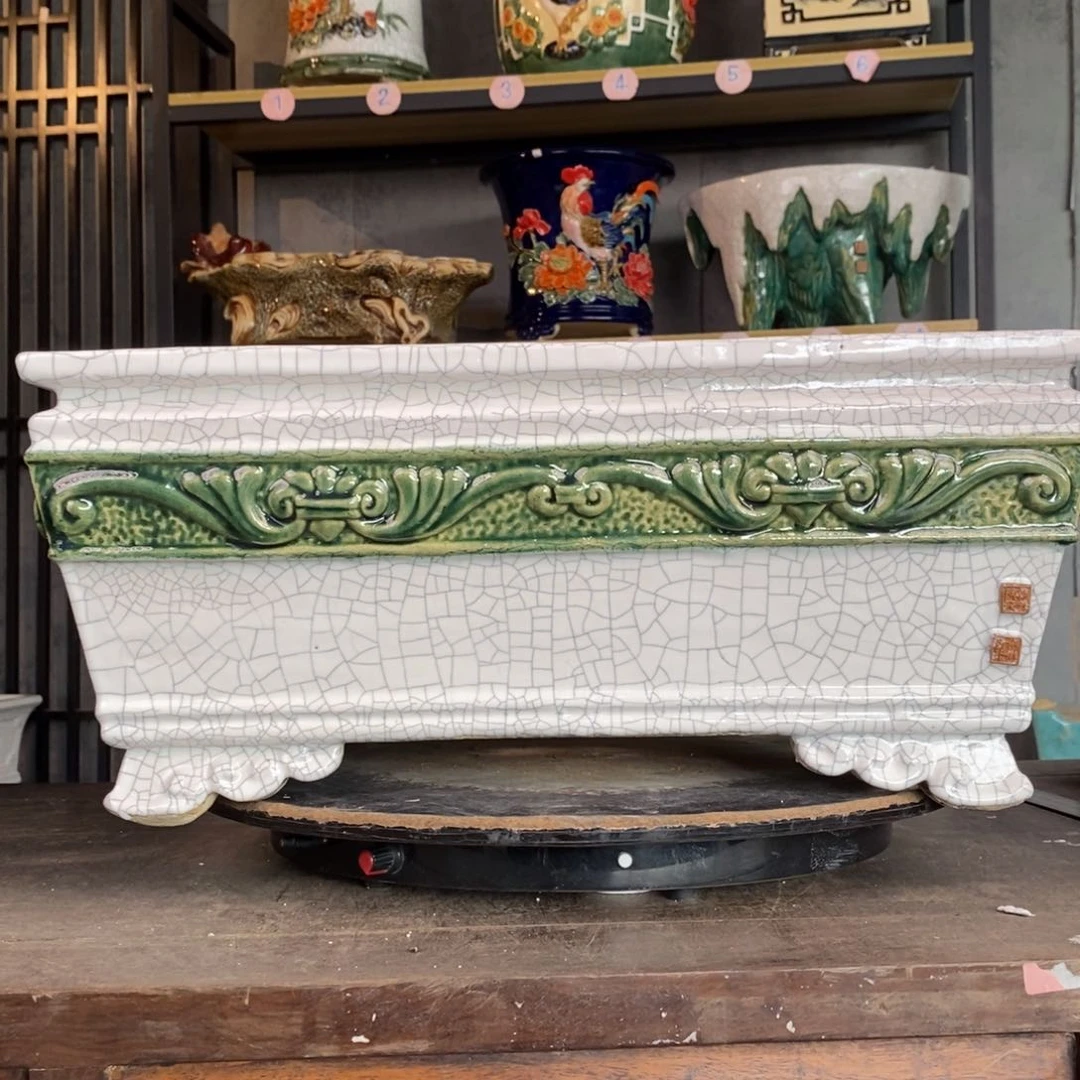 陶瓷鱼*白色马槽