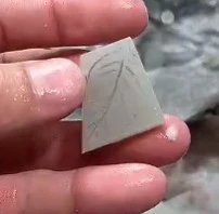 天然和田玉树叶吊坠