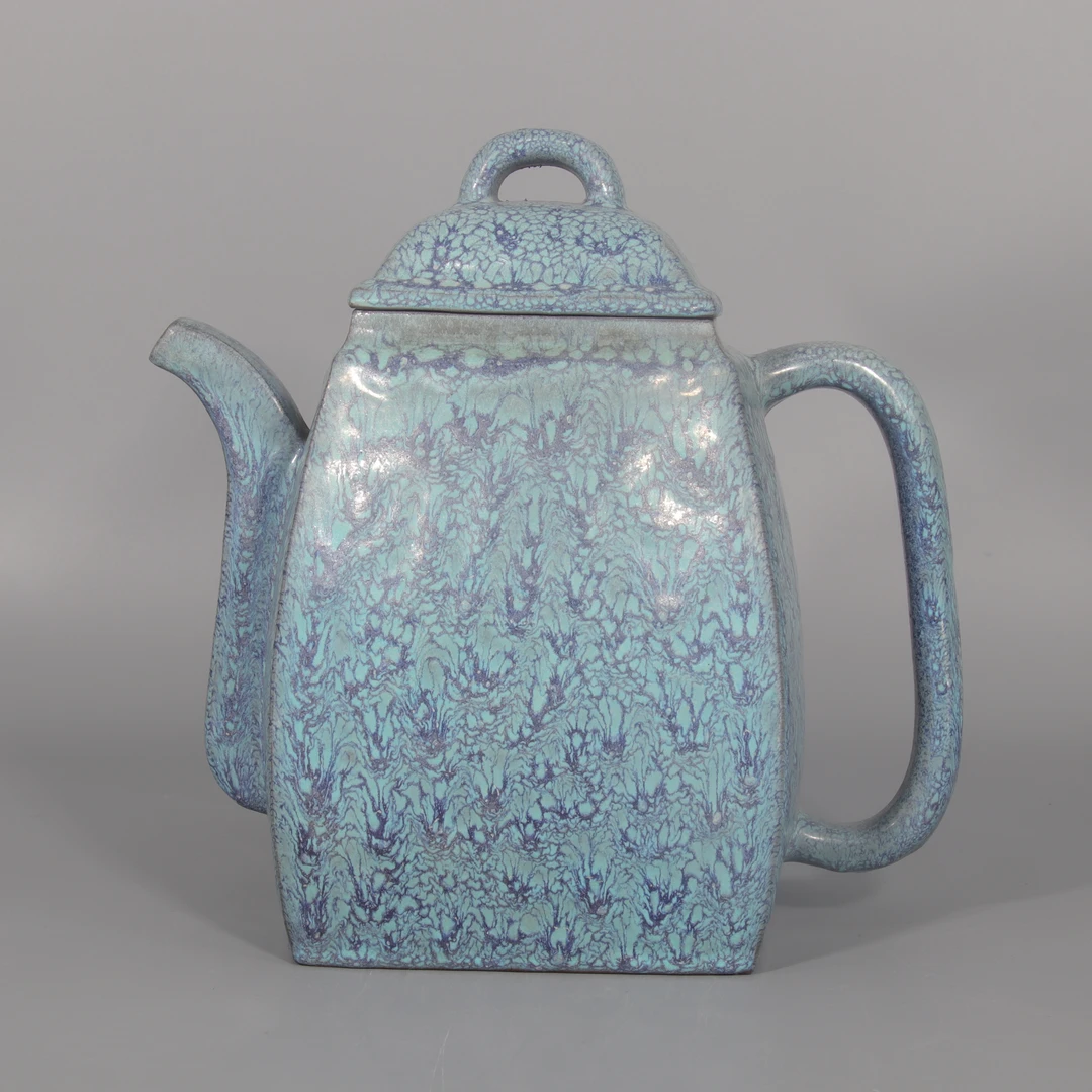 炉钧釉四方壶     H412-266