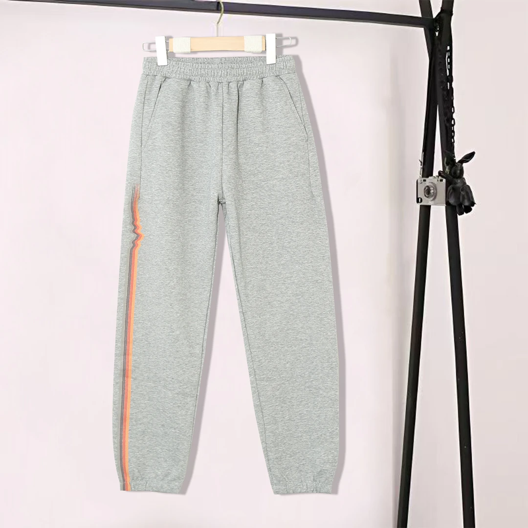 韩系百搭松紧腰束脚男女同款休闲减龄时尚简约春秋休闲裤P-N62