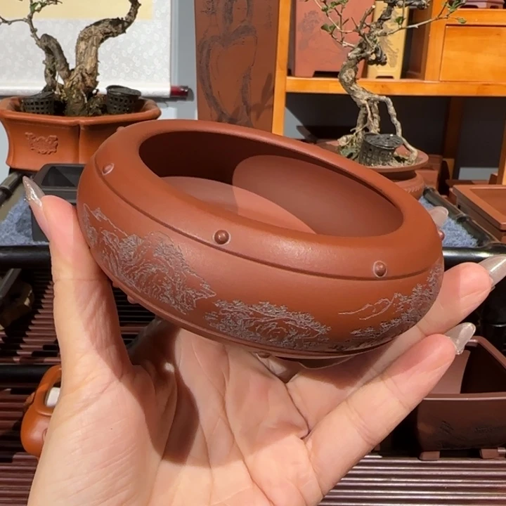 花盆紫砂口径8深度3