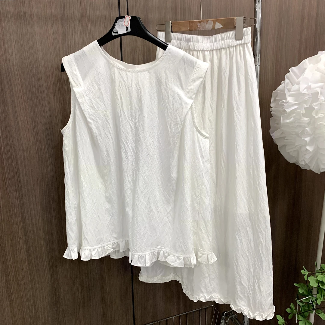 KK无袖花边韩版套装【232】