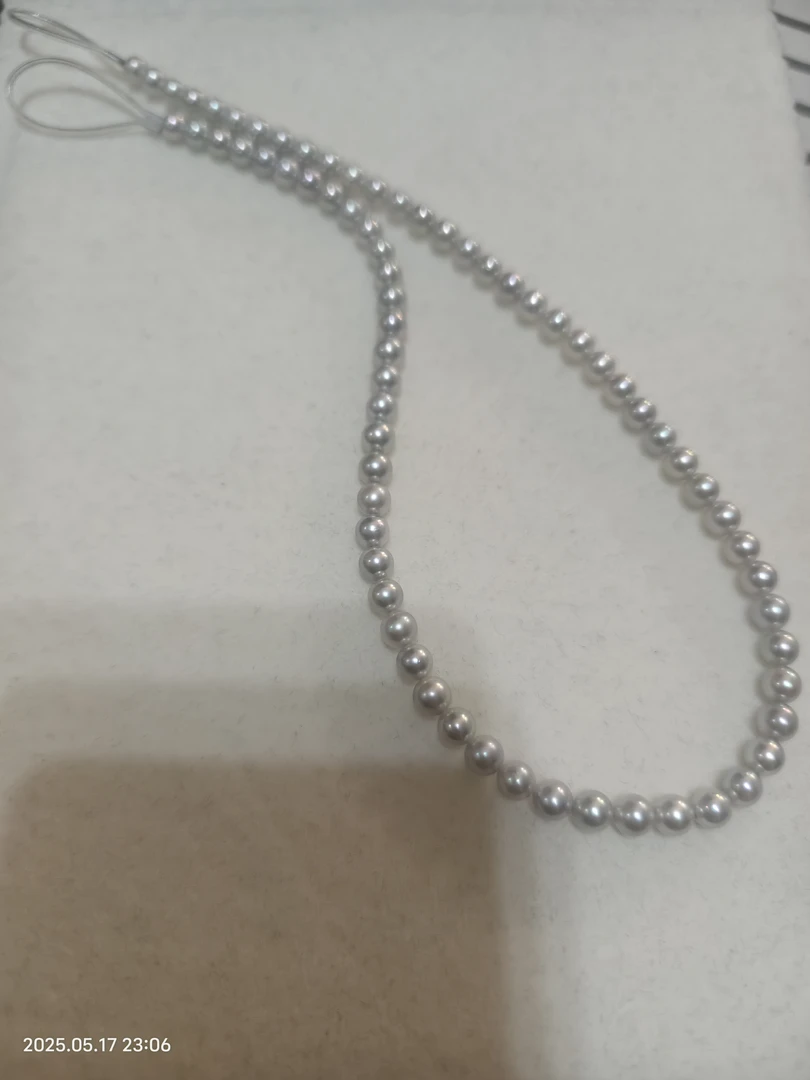 海水Akoya珍珠真多麻色串珠百搭气质珍珠串链5.5-6