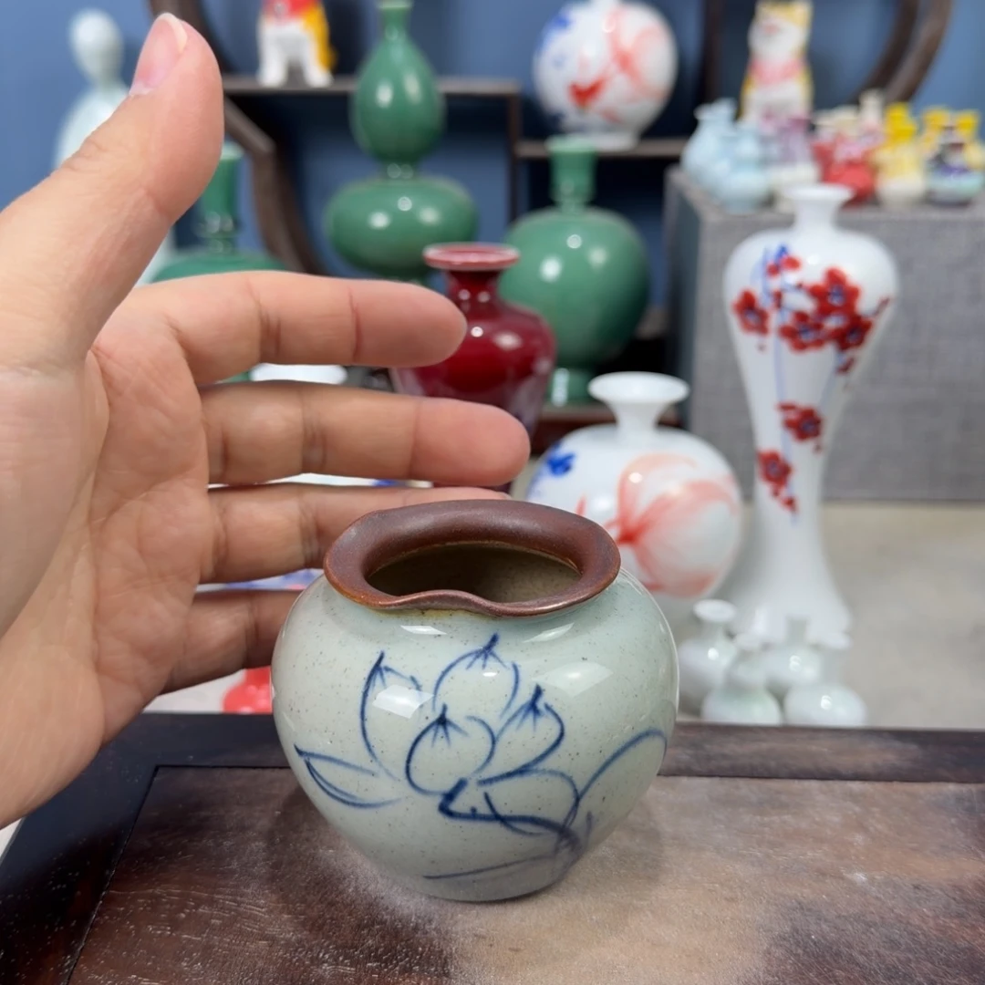 陶瓷手工小花器摆件
