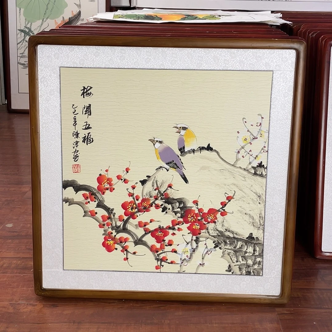 国画带框尺寸63*63厘米