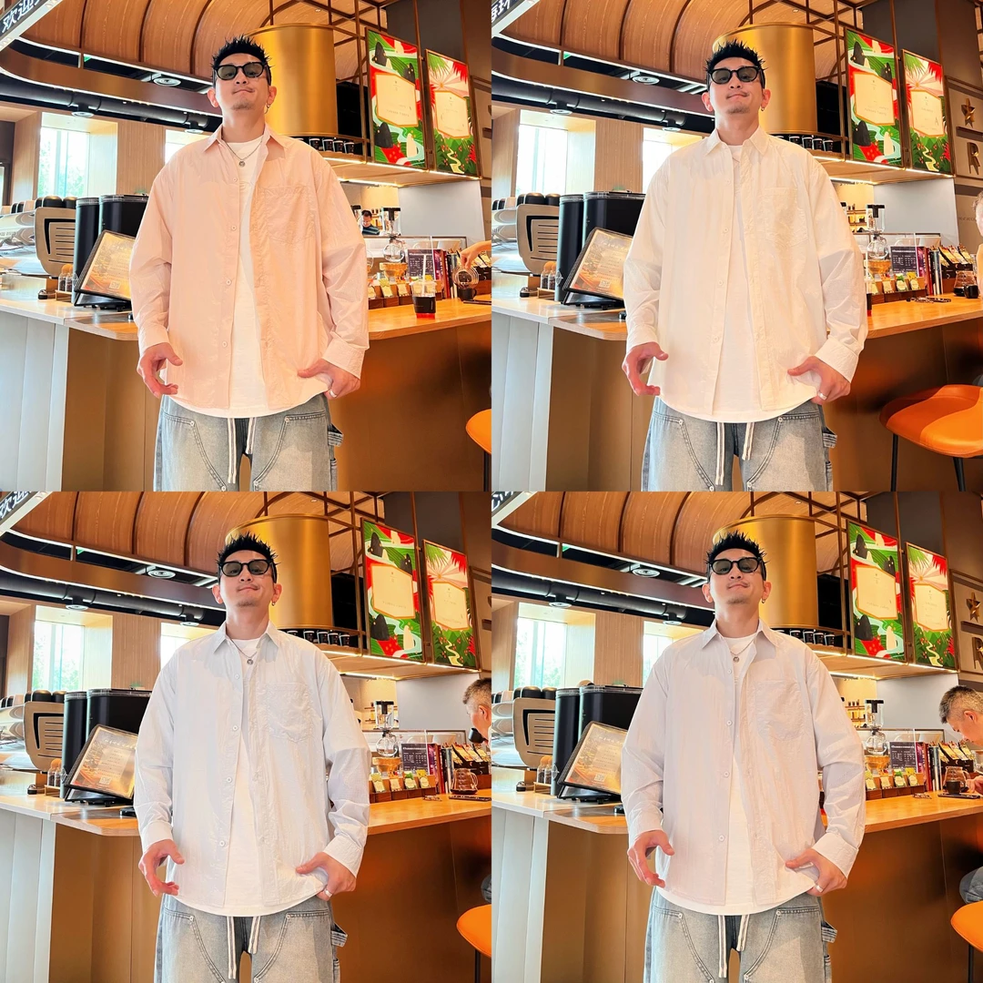 夏季简约休闲百搭纯色轻薄透气舒适字母网孔设计感男女同款外套